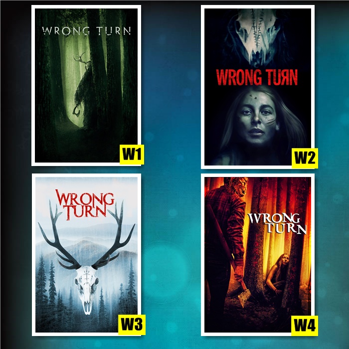 Poster film Wrong Turn - hiasan dinding aesthetic ukuran A3