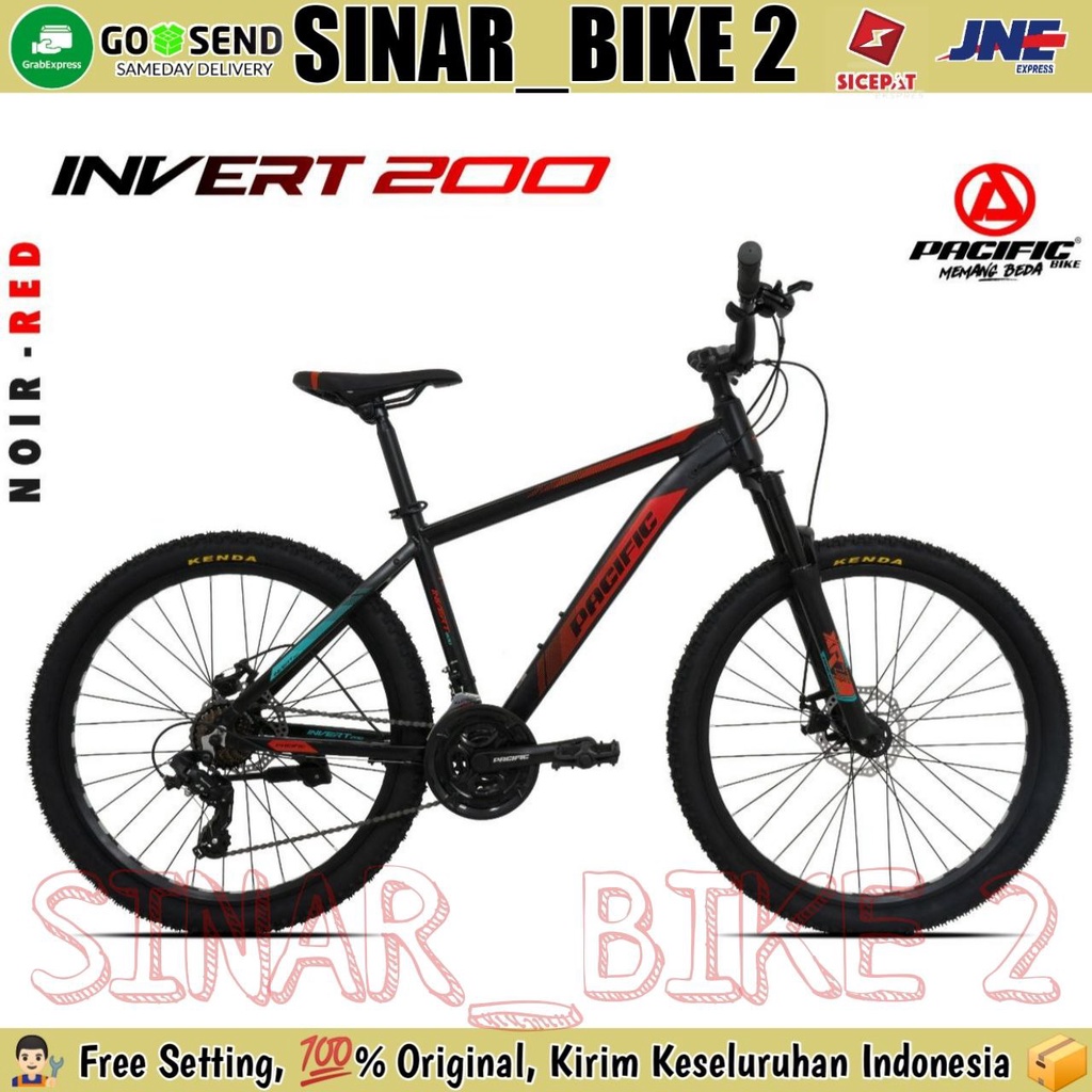 Sepeda Gunung 27,5 Inch MTB PACIFIC INVERT 200 Alloy 21 Speed Cakram