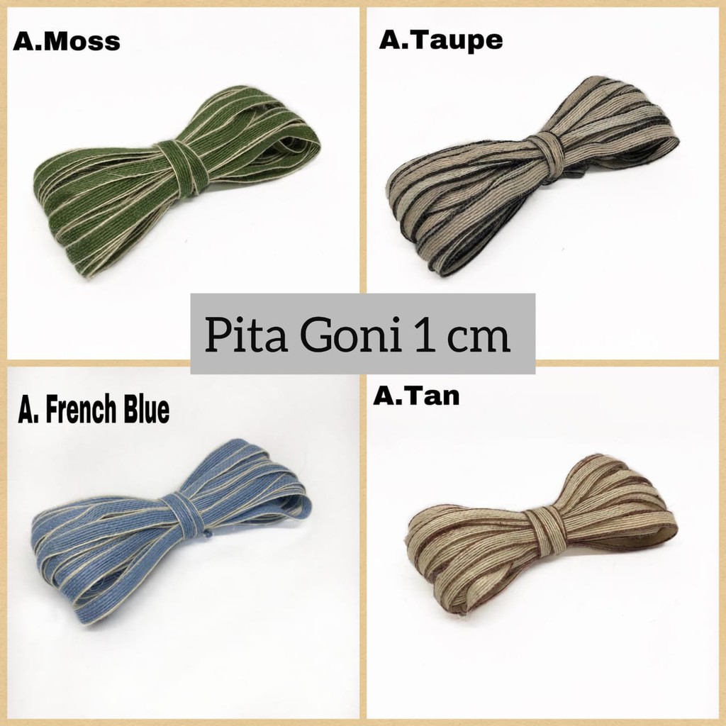 1 YARD - 1 CM | PITA GONI WARNA SERI A | PITA HAMPERS KADO