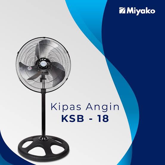 Kipas Angin Berdiri/Stand Fan Miyako KSB-18 18inch Aluminium LINK KHUSUS EKSPEDISI