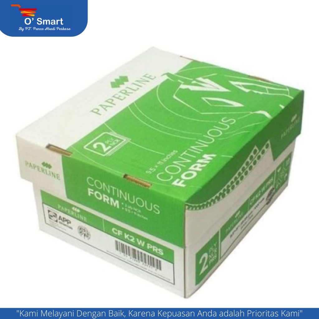 

PAPERLINE Continuous Form 2 ply warna 9.5 x 11 inch (K2 W PRS)