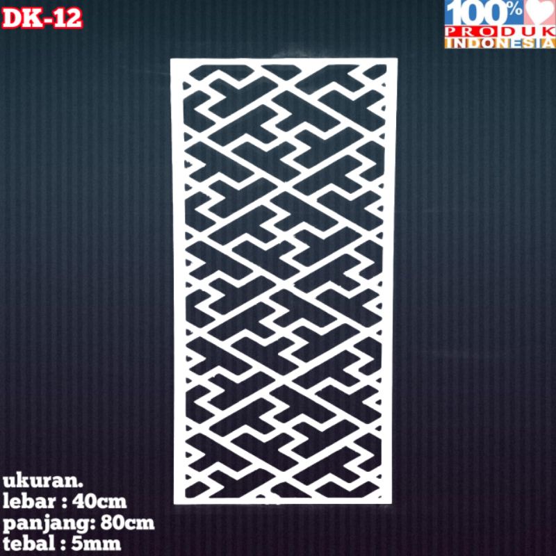 KRAWANGAN PVC BOARD / ORNAMEN PVC FOAM BOARD TEBAL 5MM / DK-12