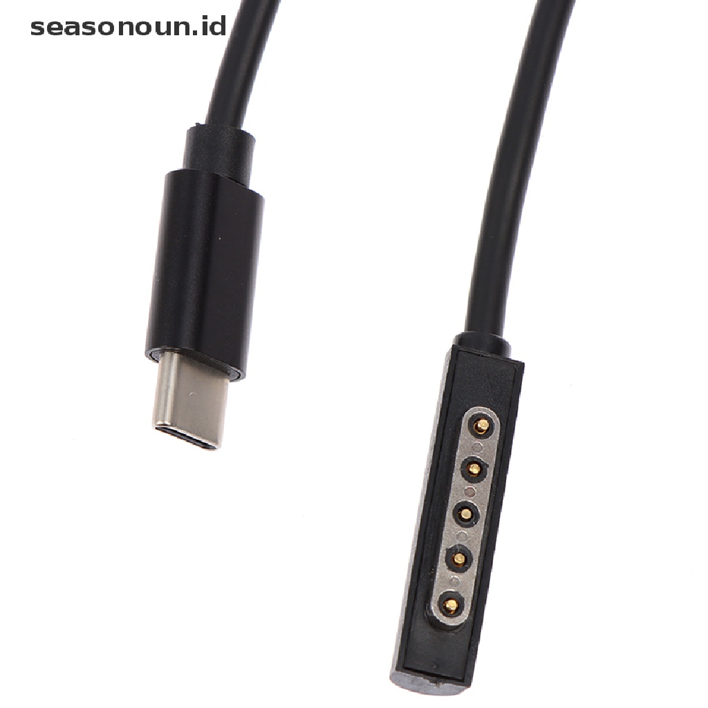 Kabel Charger Power Supply USB Tipe C Untuk Microsoft Surface Pro 1 / 2