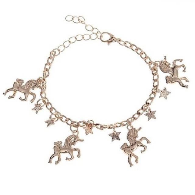 Gelang Unicorn Bintang Emas
