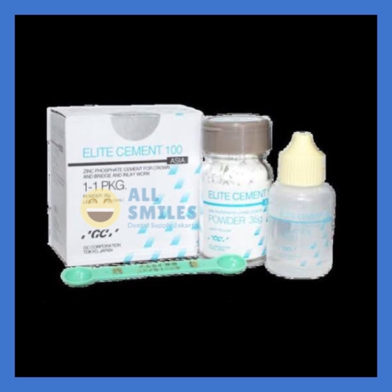 Dental GC elite cement mini pack zinc phospate semen zinc fosfat phospat lem crown gigi palsu