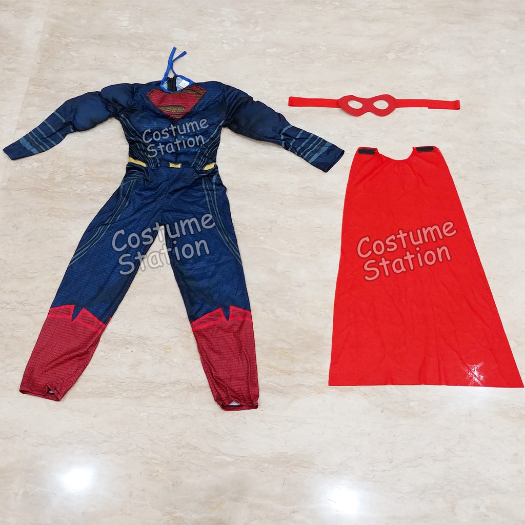 Kostum Superhero Superman / Costume DC Justice League anak laki