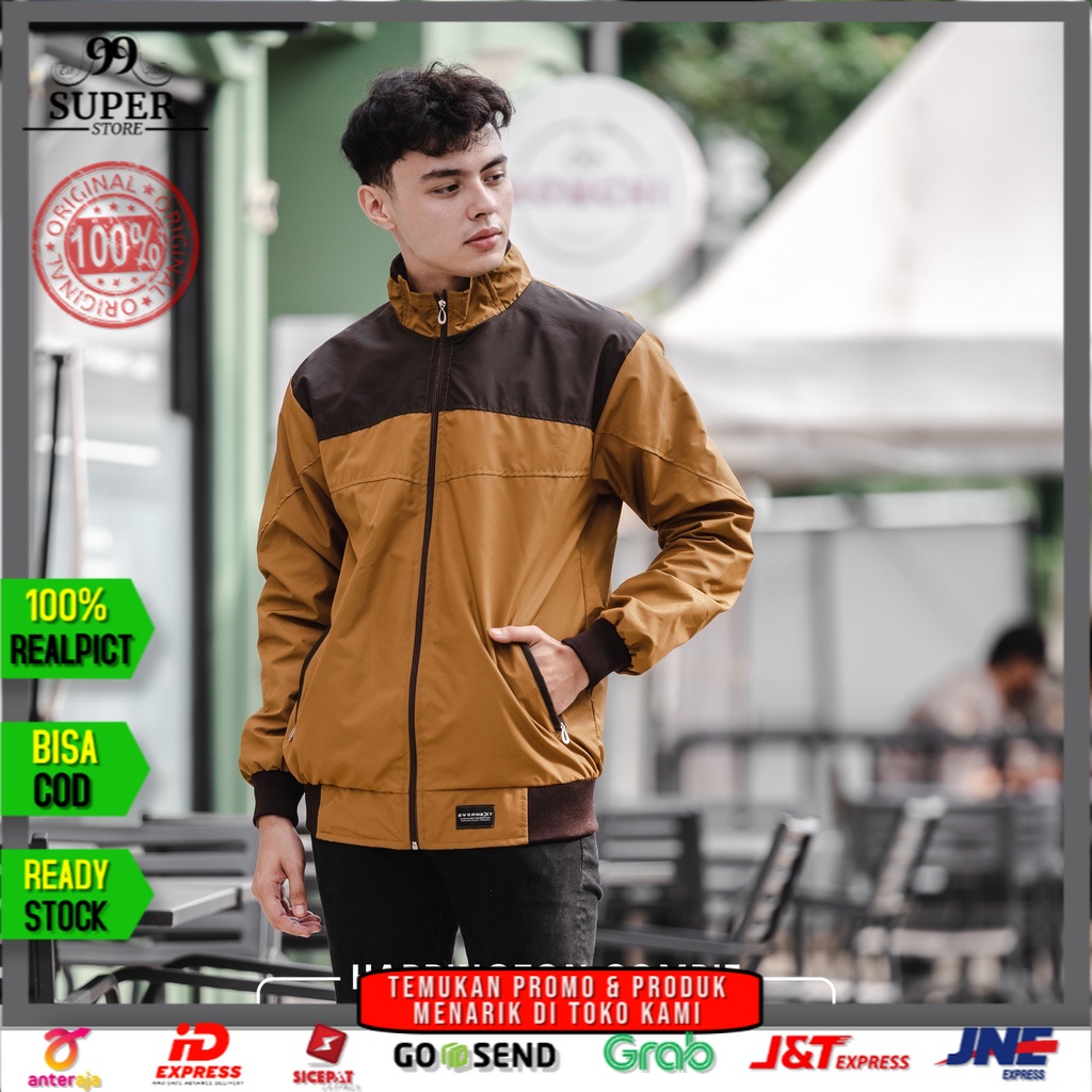 Jaket Motor Pria Casual Anti Angin Terbaru 2022 Jacket Cowok Kasual Distro Jumbo Keren Original 100%