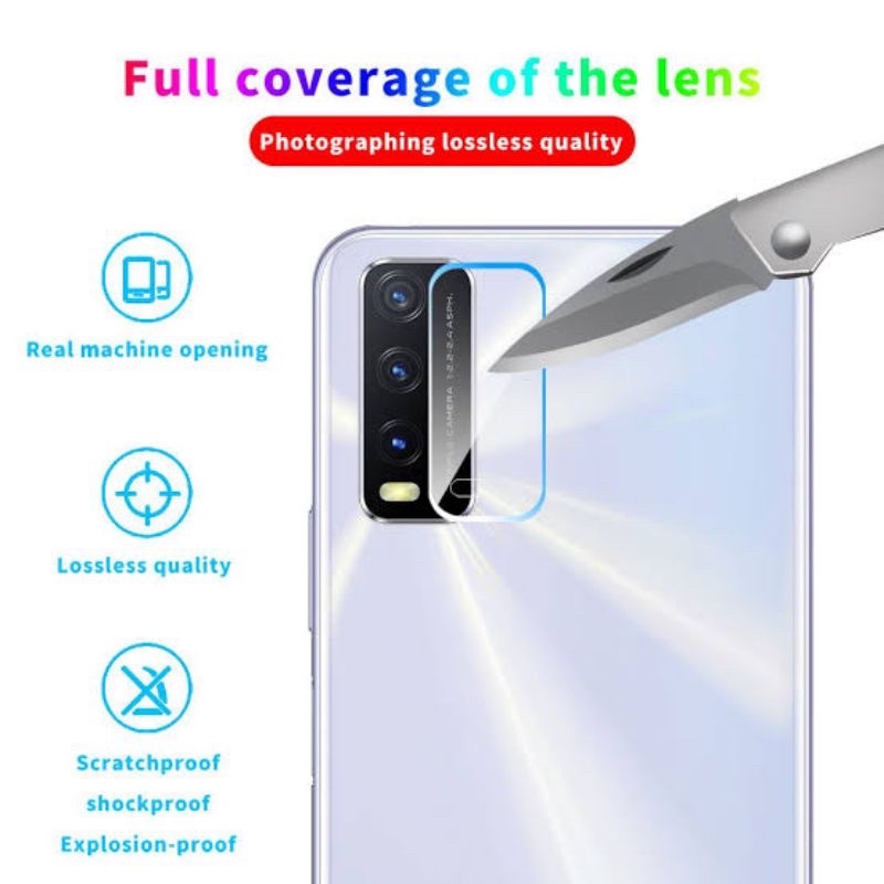 Screen Protector Lens Camera VIVO Y16 Y02 Y11 Y12 Y12i Y12S Y15 Y17 Y20 Y20i Y20S Tempered Glass Pelindung Lensa Kamera Belakang