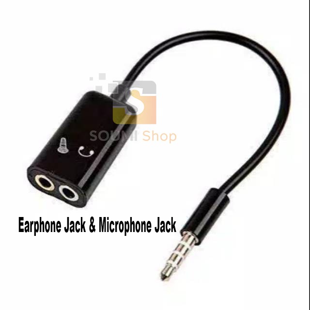 Jack Audio Spliter Headset ( Colokan Headset 2 Lubang ) Splitter Audio