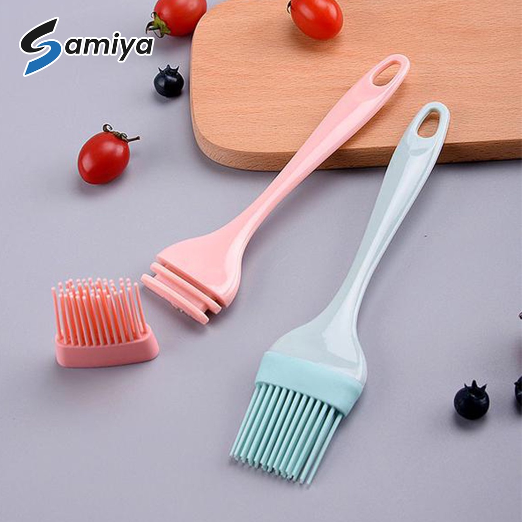 3pcs spatula scraper brush silicone cooking baking tools set  / paket 3in1 peralatan memasak set