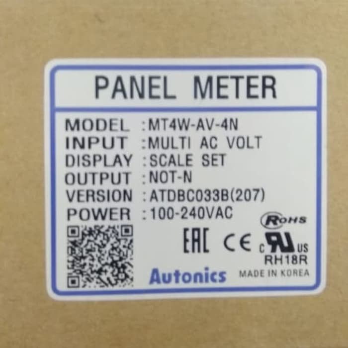 Autonics MT4w-av-4n panel meter autonics mt-4 wav