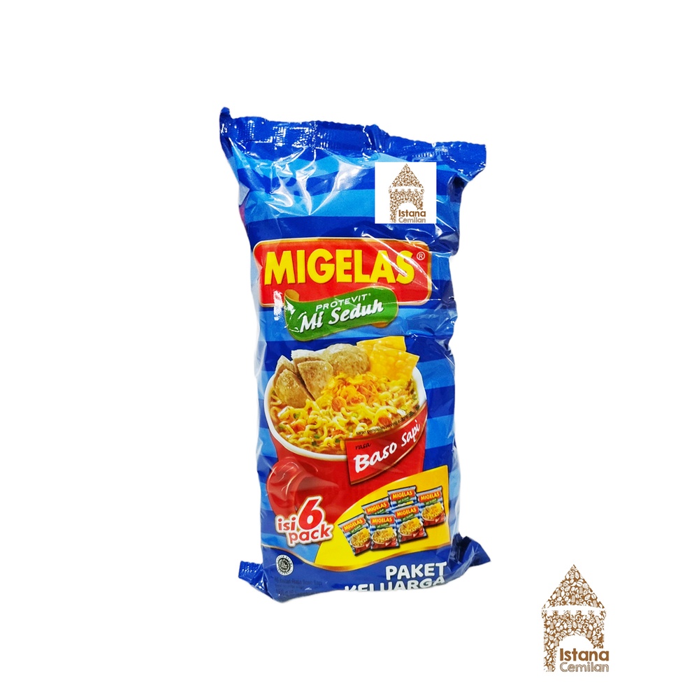 MIGELAS Paket Keluarga Mi Instan Seduh (isi 6 pcs)