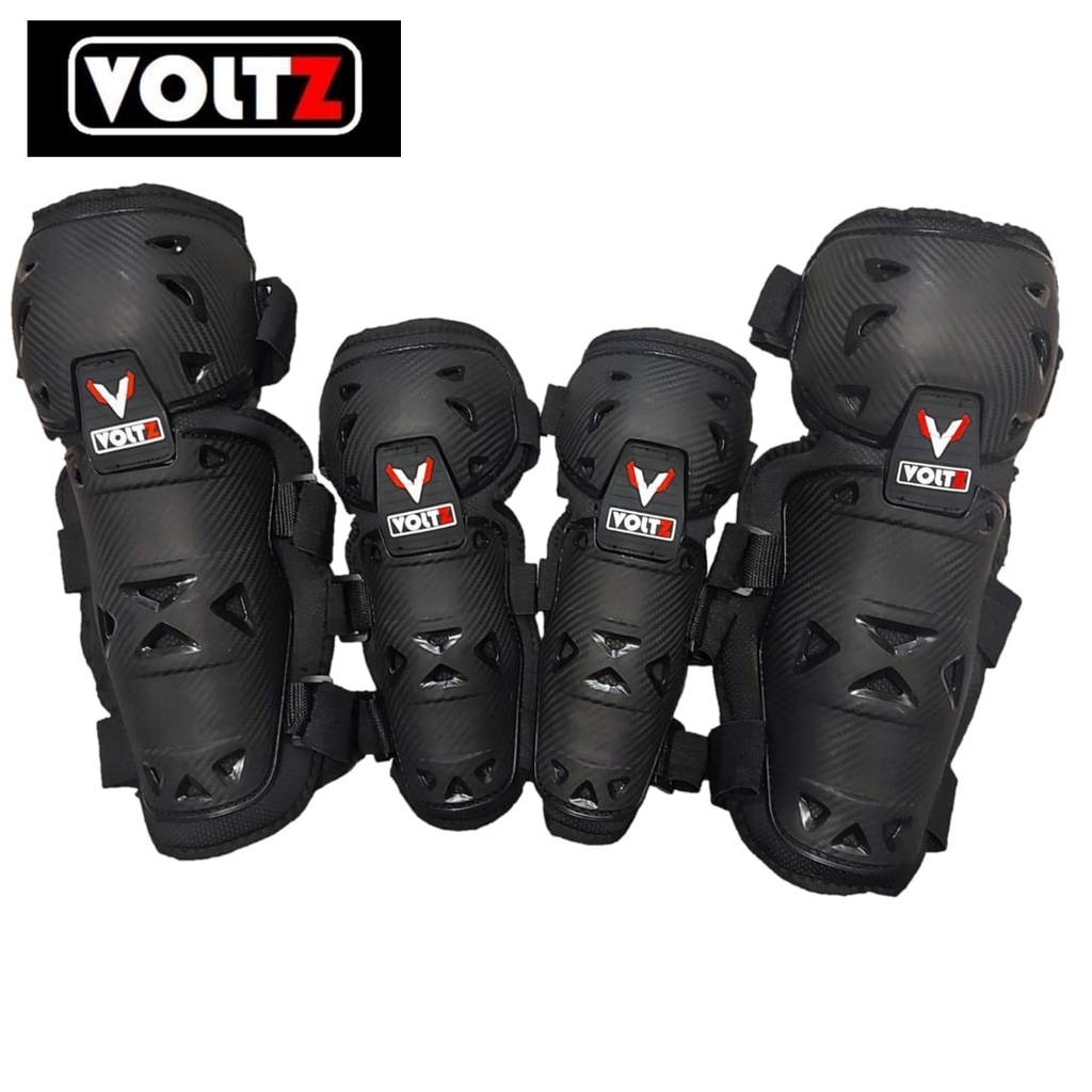 Dekker D8 VOLTZ KARBON Cover Pelindung lutut siku Deker Protector kaki tangan Sikut