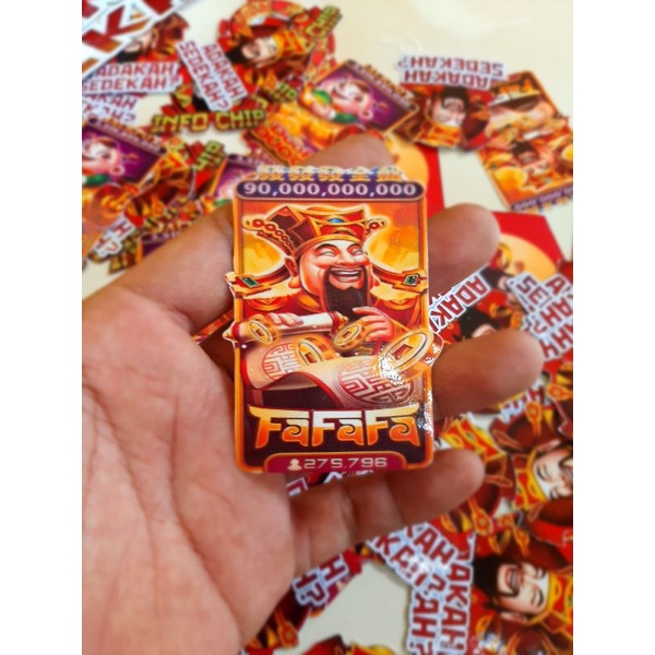 sticker high domino FAFAFA DUOFU DUOCAI