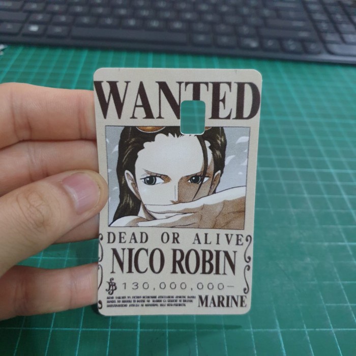 

Sticker Skin ATM / Debit / Kredit C0005 - One Piece - Bounty Robin