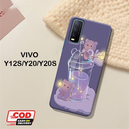 Case Handphone VIVO Y12S/Y20/20S Fashion Case Kartun Sapi Case Lucu Hardcase Softcase Case Murah Pal