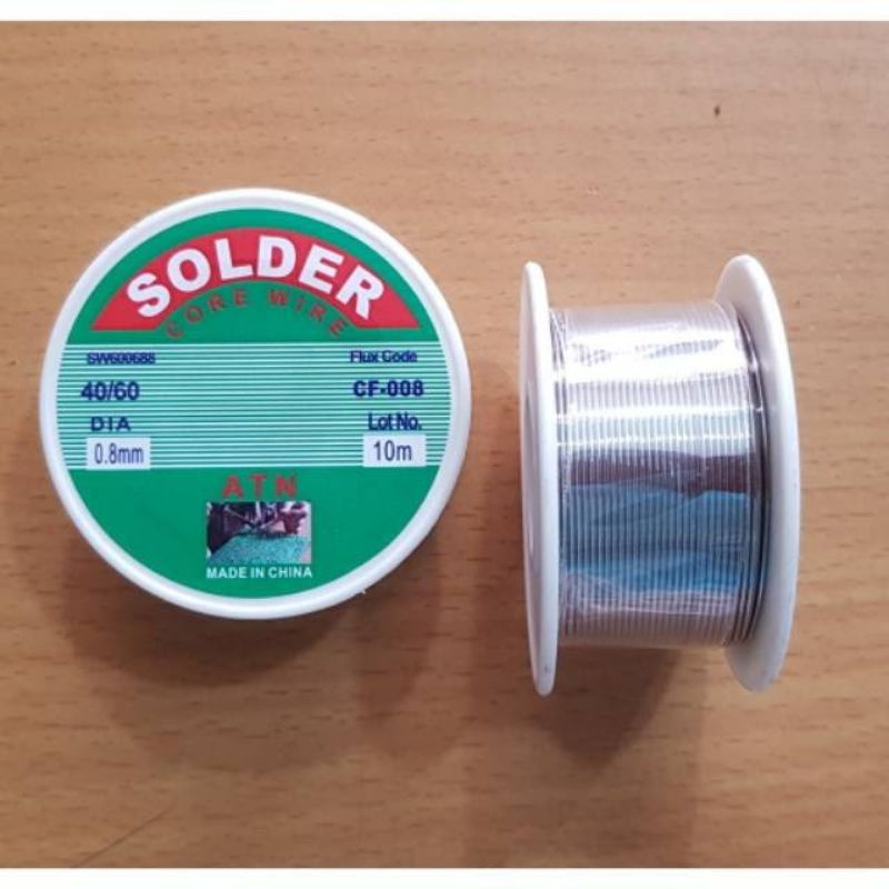 Timah Solder 0.8mm 10 Meter 200 Gram ATN / Timah solder 10M / Core Wire 10 Meter