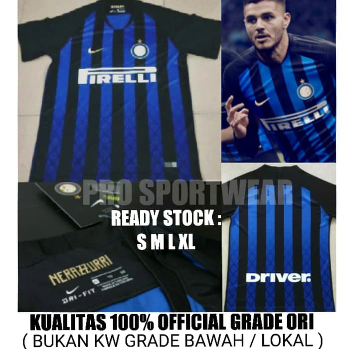 JERSEY BOLA INTER MILAN HOME 2018-2019 GRADE ORI
