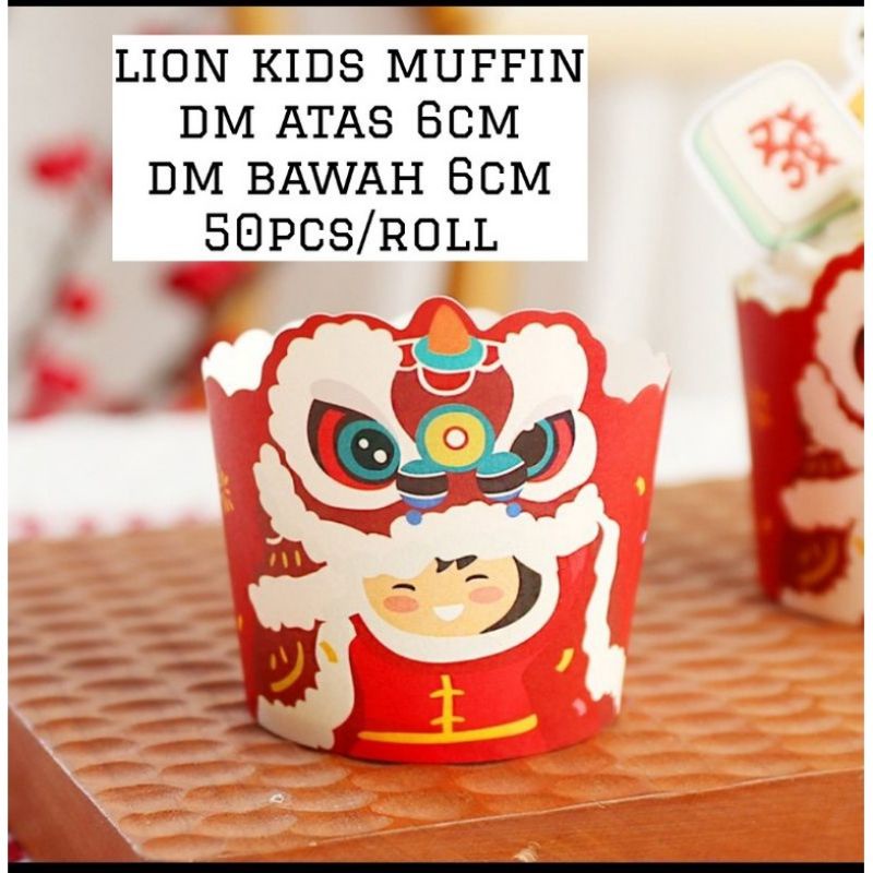 MUFFIN CASE IMLEK 50pcs/ roll PAPER CUP MUFFIN EDISI IMLEK