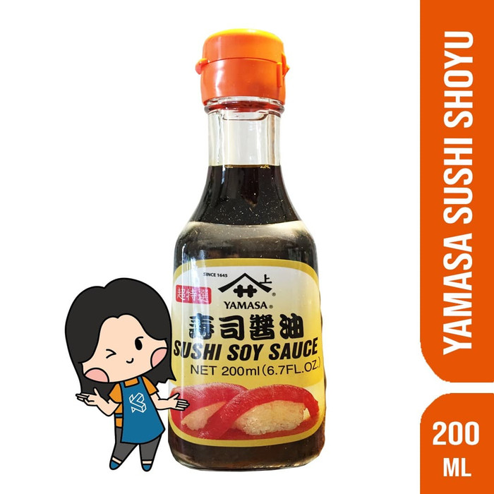 

Ready- Yamasa Premium Sushi Soy Sauce Shoyu 200 Ml / Kecap Asin Sushi 200 Ml