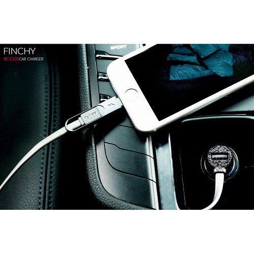 Remax Finchy 3.1A Car Charger with 2in1 Cable RCC 103 100% Original