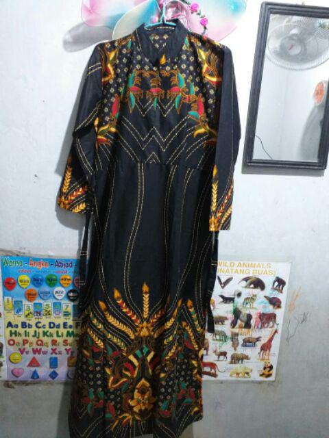 Batik Couple Keluarga Gamis Anak Prasasti Hem Anak