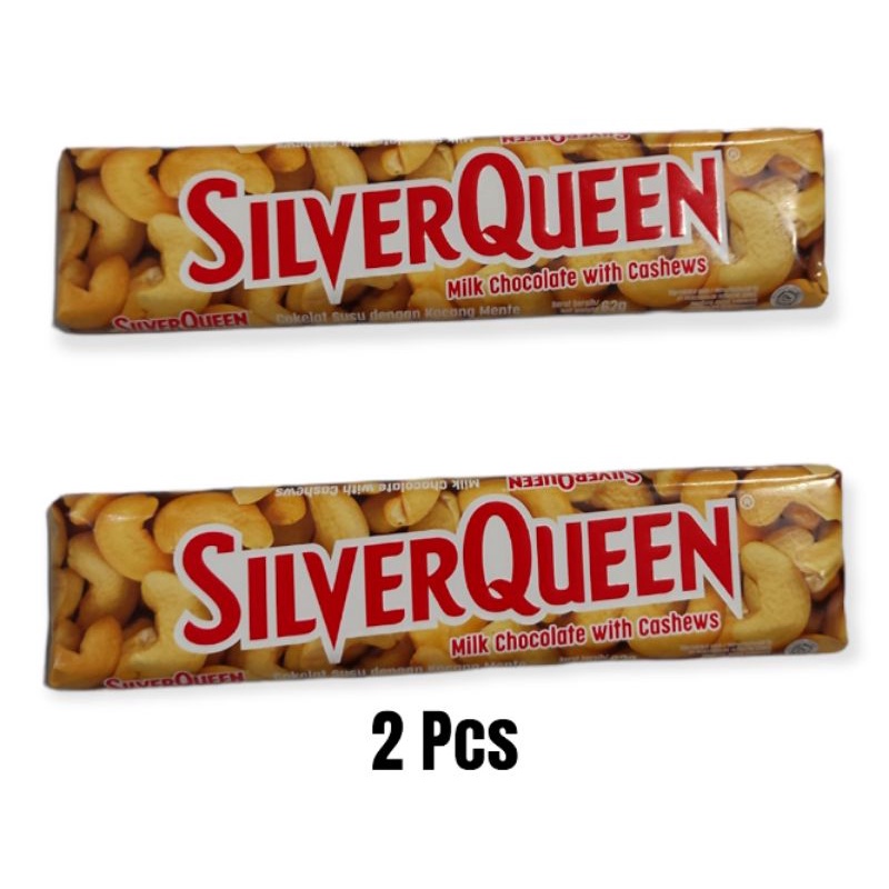 

SilverQueen Coklat Cashew 2 x 62 gr | isi 2 pcs | Silverqueen Cashew