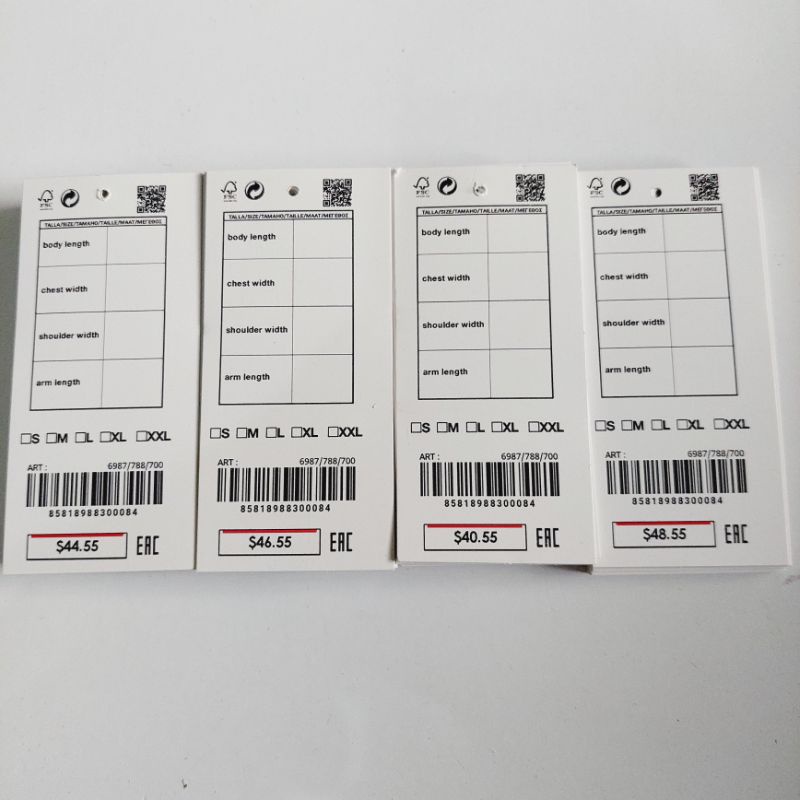 

hangtag label baju 4x9 dollar body 100 pcs hang tag hantag handtag handstag hentek price tag lebel merek baju label baju ready stok