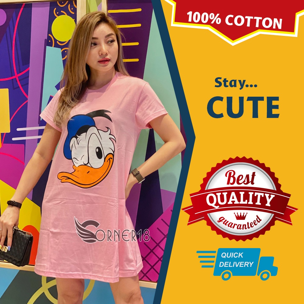 Daster Kaos Murah Meriah Bahan Adem Katun Lembut Donal