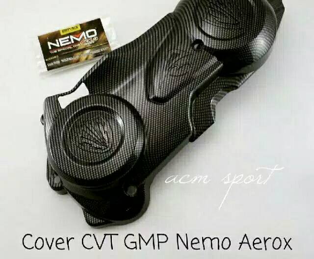 Cover carbon Cvt PLUS Hawa karbon Nemo Yamaha Aerox 155 , Lexi 125 PAKET