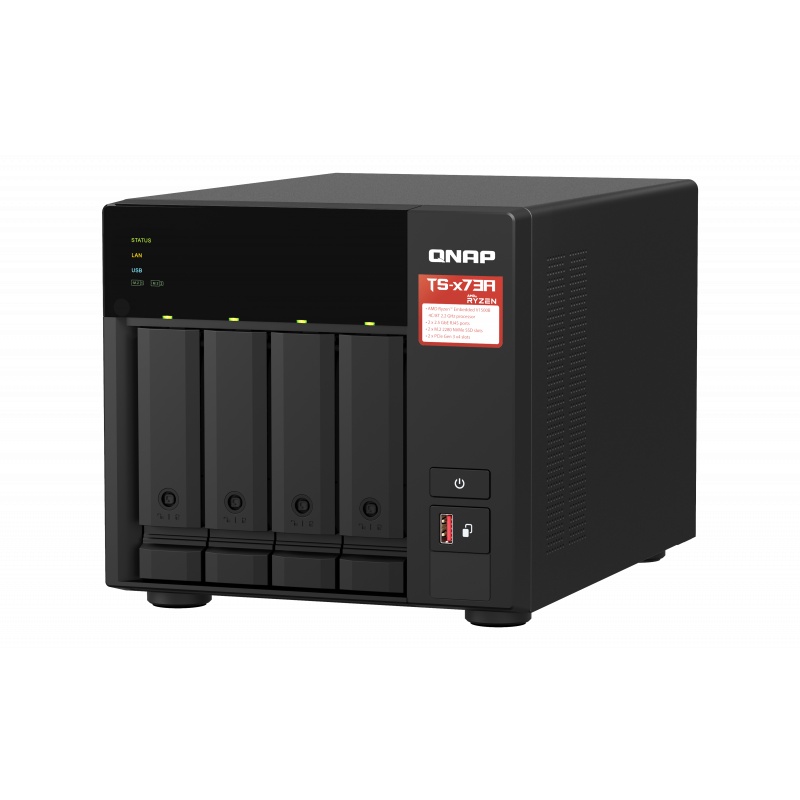 QNAP TS-473A-8G 4-Bay NAS Server External Storage Cloud TS473A