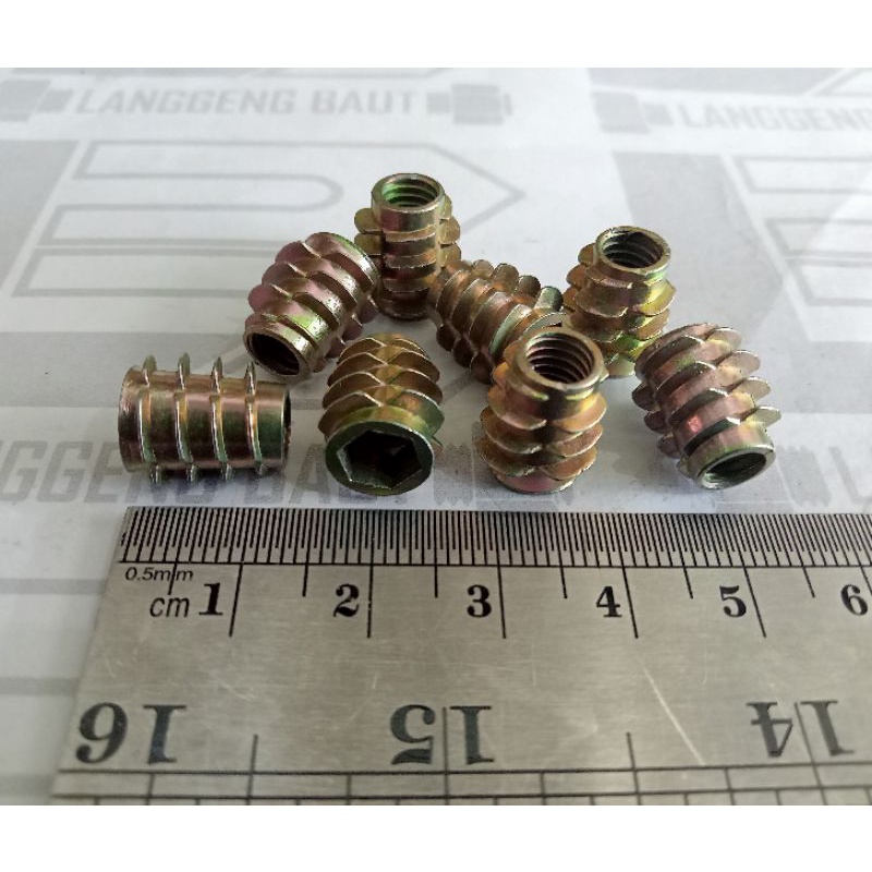 Mur Nanas M6 X 13 OE / Mur Furniture Knockdown Tanam Nanas M6x13