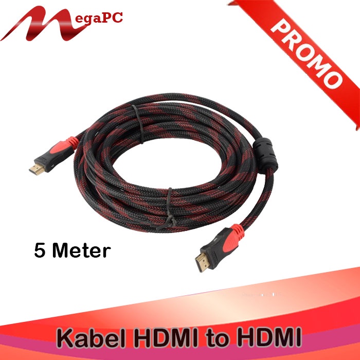 Kabel HDMI To HDMI 5 Meter Jaring