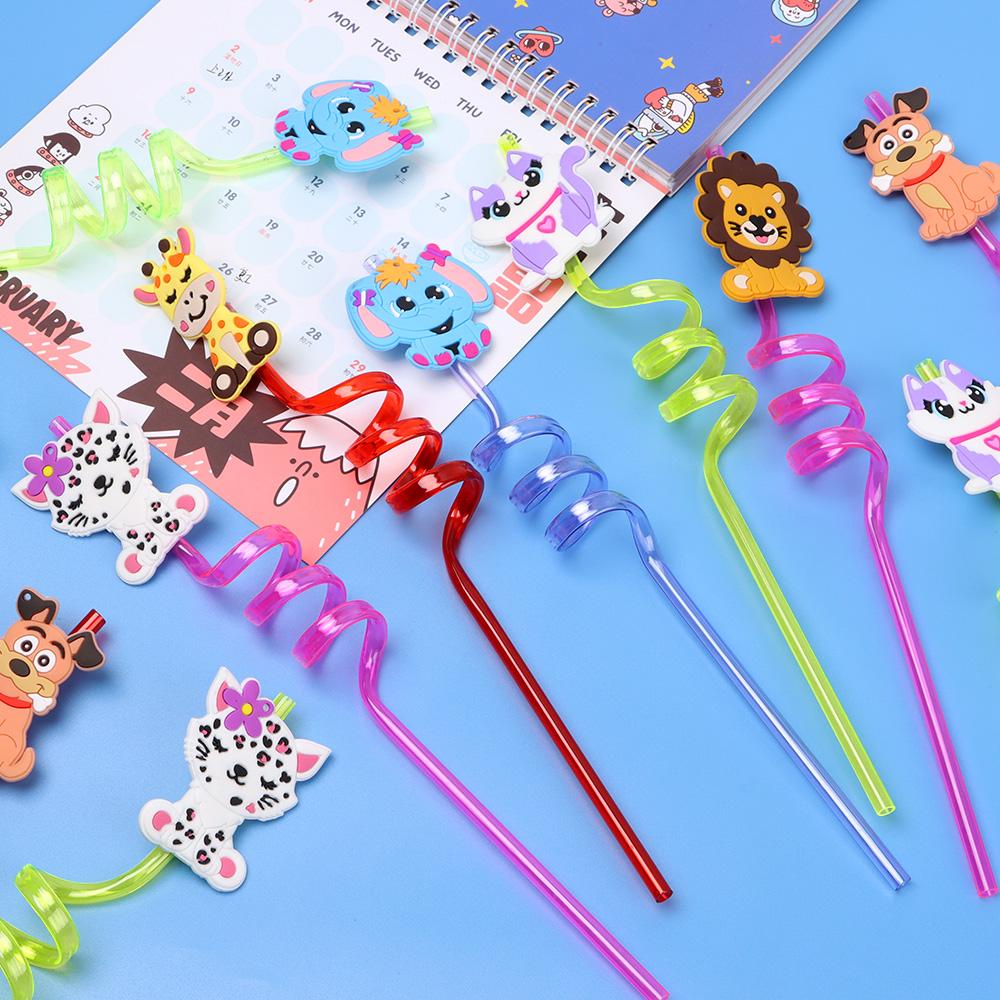 1pc Sedotan Bahan Plastik Reusable Untuk Dekorasi Pesta