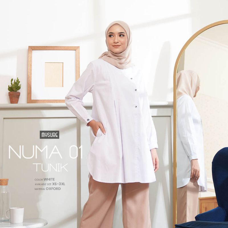 COD TUNIK PUTIH POLOS KATUN PREMIUM