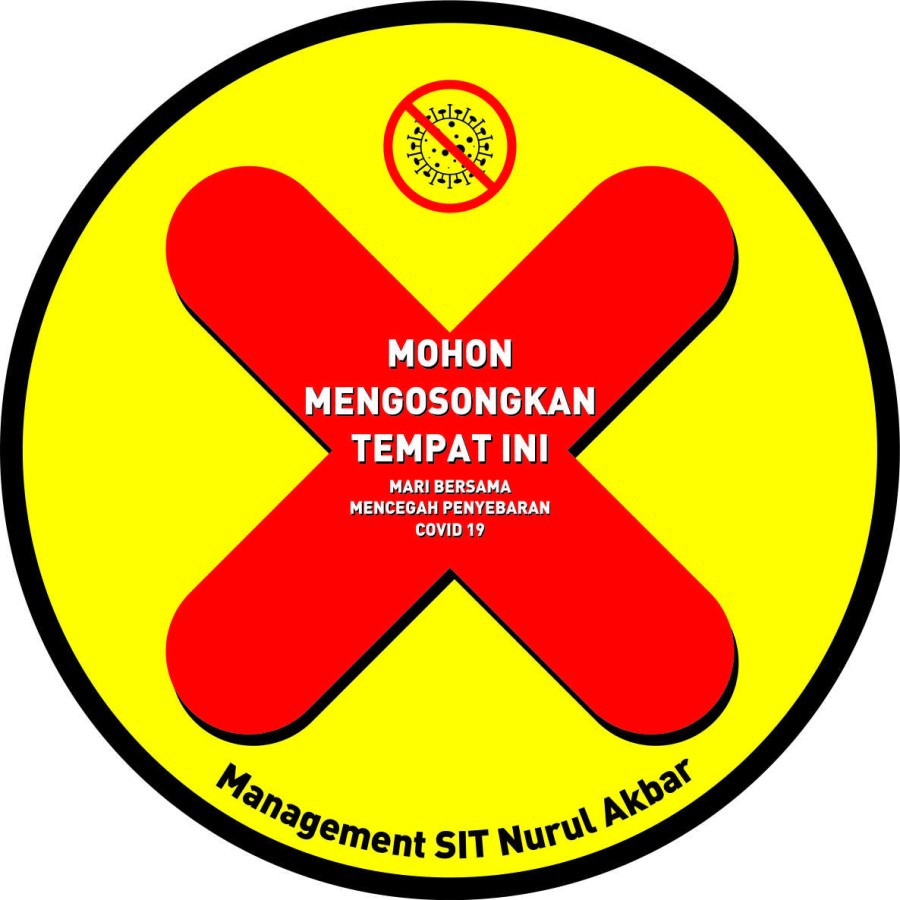 

STIKER VINYL MOHON MENGOSONGKAN TEMPAT INI