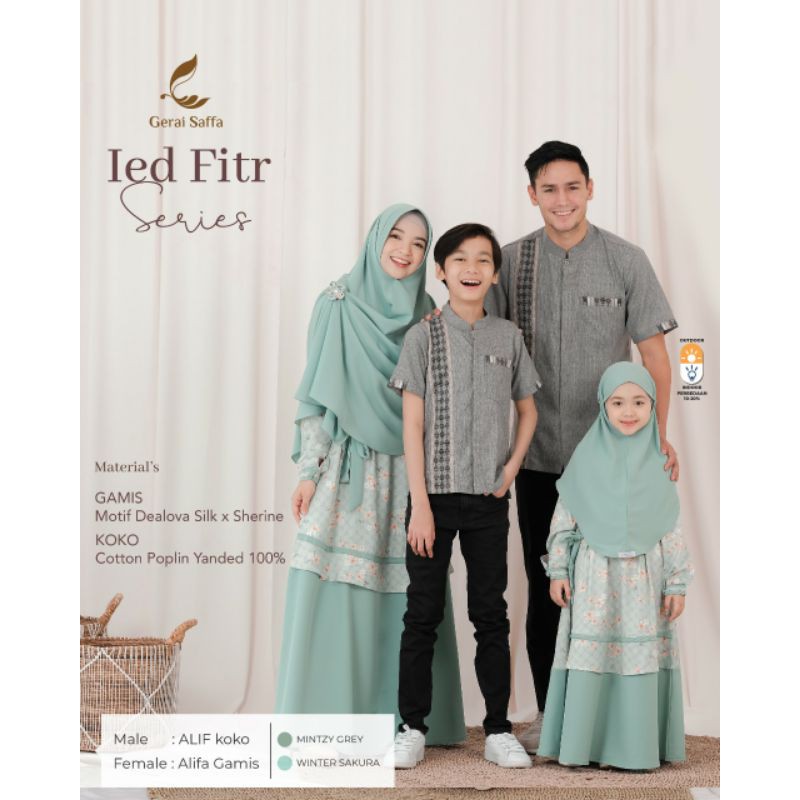 ALIF & ALIFA》sarimbit keluarga》Original Gerai Saffa