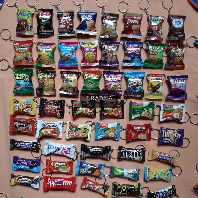 Gantungan Kunci Unik Lucu Magnet/Tempelan Kulkas Souvenir Suvenir Sovenir Pernikahan Miniatur Snack