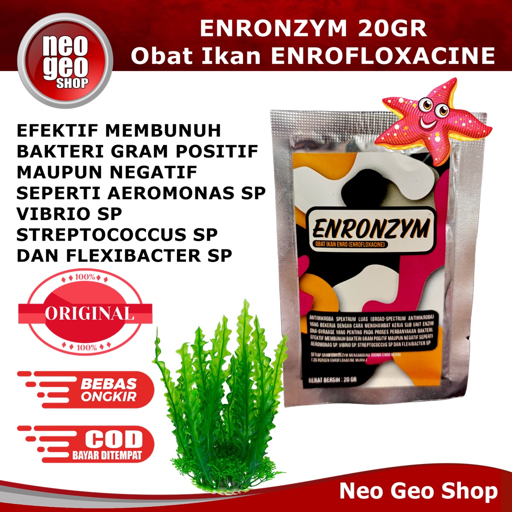 ENRONZYM enrofloxacine enrofloksasin obat ikan enro