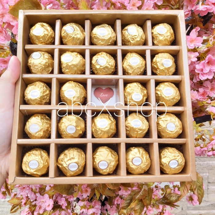 

Hampers Imlek, Valentine, Lebaran, Natal, Parcel Ferrero Rocher 24 Pcs - Box Natural