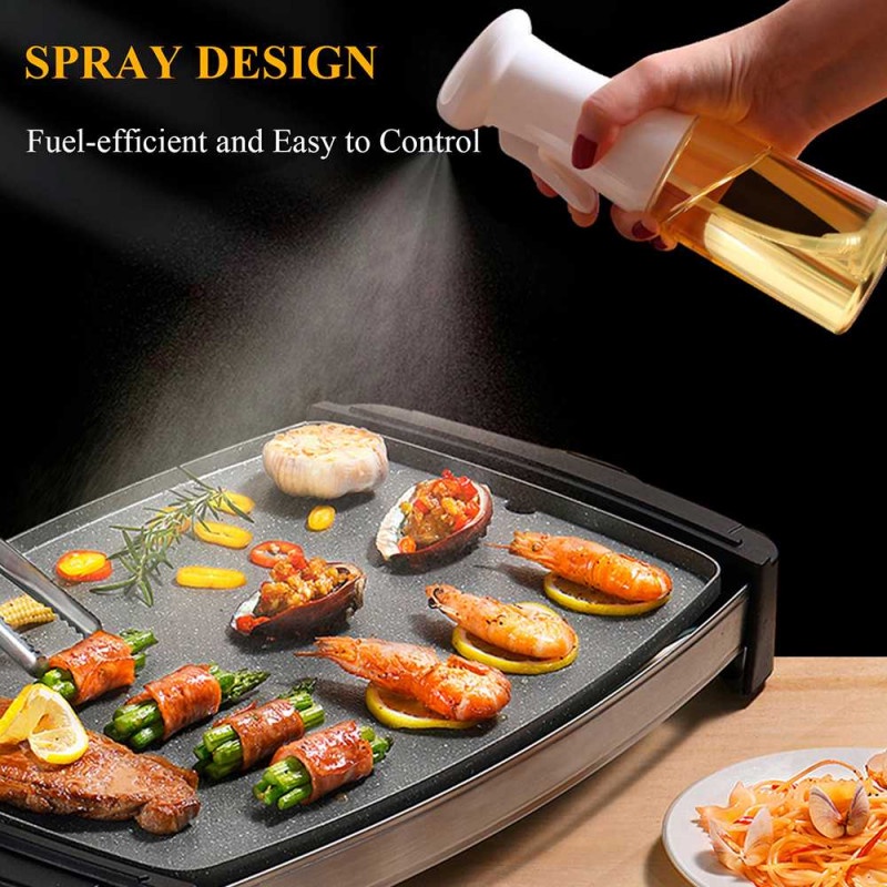 Botol Kaca Spray Semprot Minyak Olive Oil Memasak BBQ Dapur 210ml