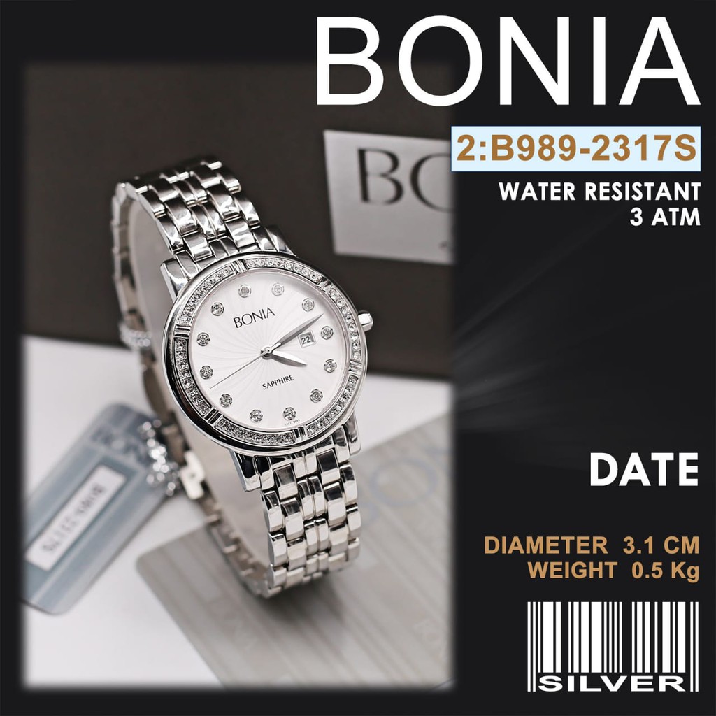 JAM TANGAN BONIA WANITA ORIGINAL / BONIA WATCHES #B989-2317S