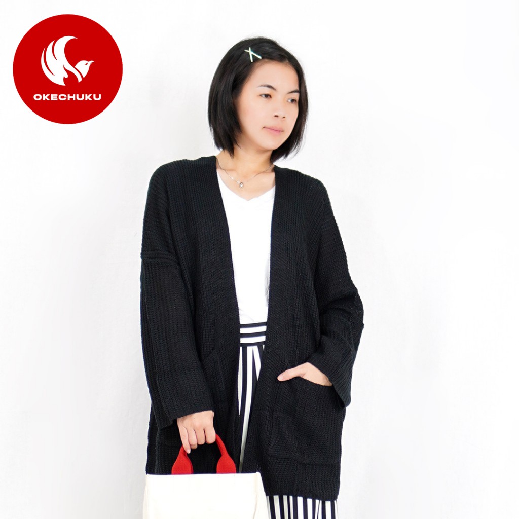 OKECHUKU Oversize Lavella Kardigan Wanita Outer Wanita Cardigan Rajut
