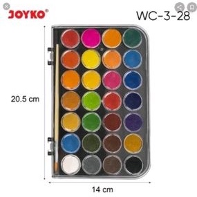 

(1PACK) Watercolor set cat air joyko isi 28 warna