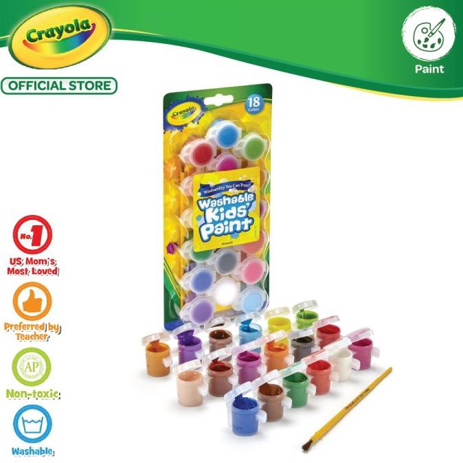 

Crayola Washable Paint Pots - 18 Color