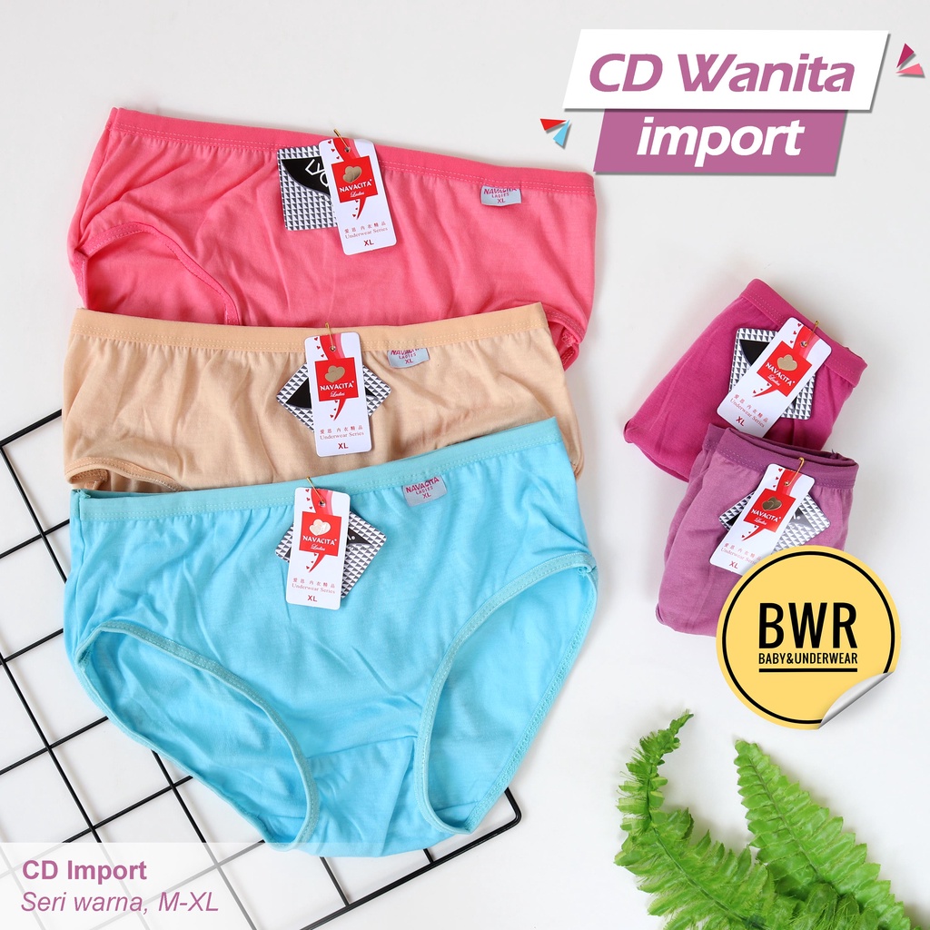 [ 3pc ] CD ESSE / NAVACITA  Dewasa | Celana Dalam Wanita Dewasa Berkwalitas L - 4L - Bwr