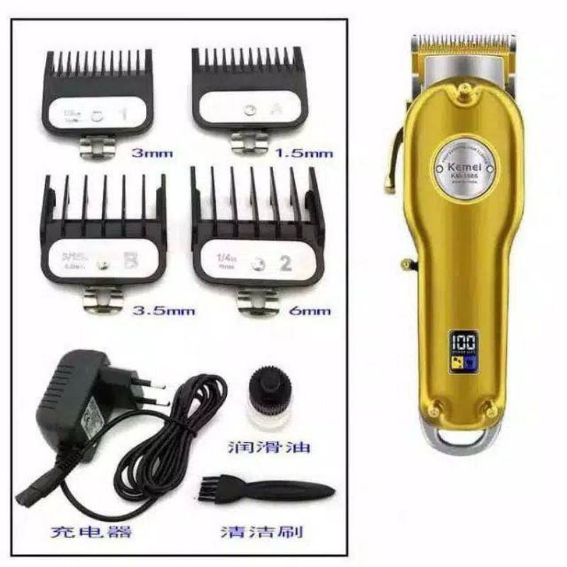 Alat Cukur Rambut Kemei km 1987 1986 hair clipper km1987 km1986 Barber Cordless CAS Cukuran Original