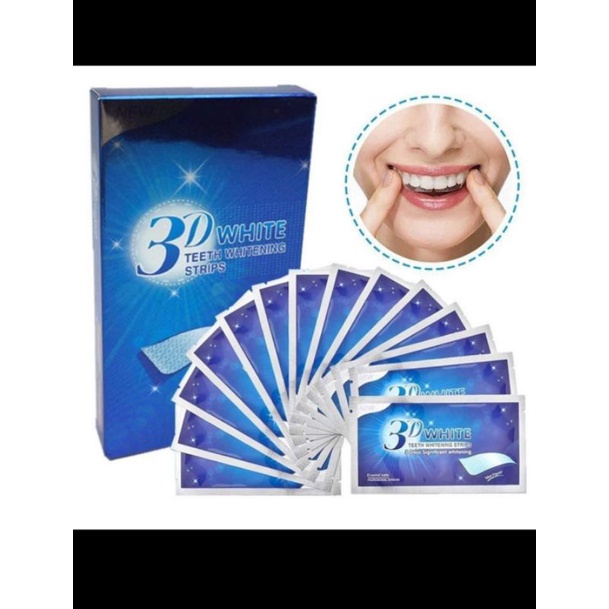 stiker pemutih gigi 3d teeth withening 14 strips