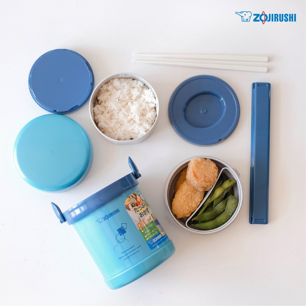 Zojirushi Lunch Jar Tempat Makan SL-MEE 07 AB - 700mL Biru