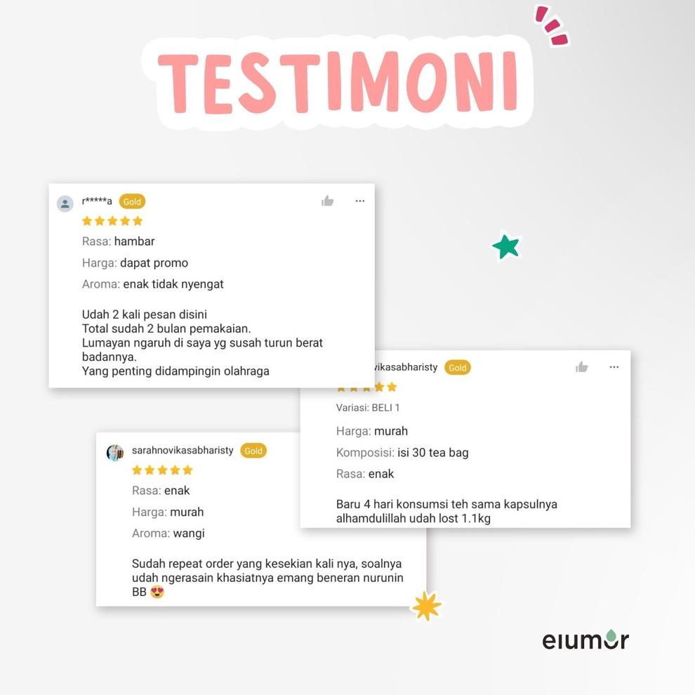 

㊎ Elumor Paket 2 Slimming Tea ユ